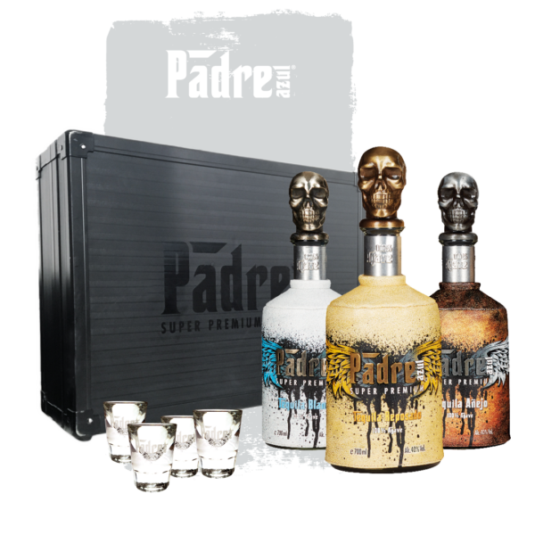 Luxury Selection Suitcase 3x700ml + 4 Glasses